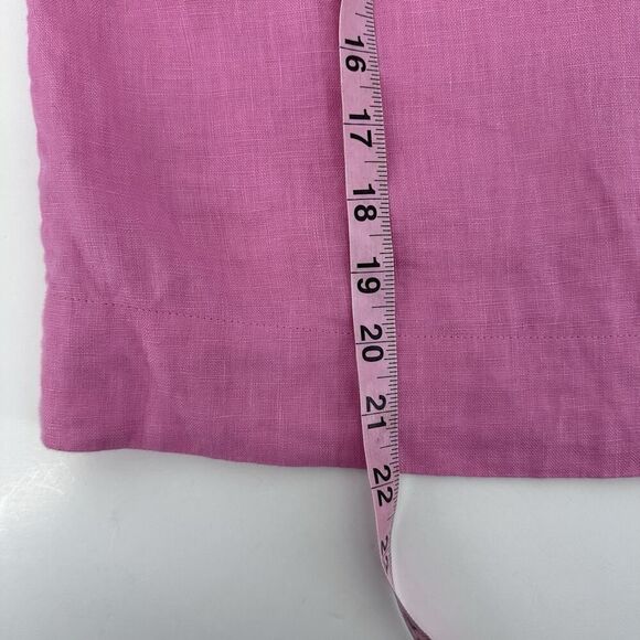 Madewell 100% Linen Square Back Crew Neck Top Retro Pink Women's Size XS - Picture 6 of 8